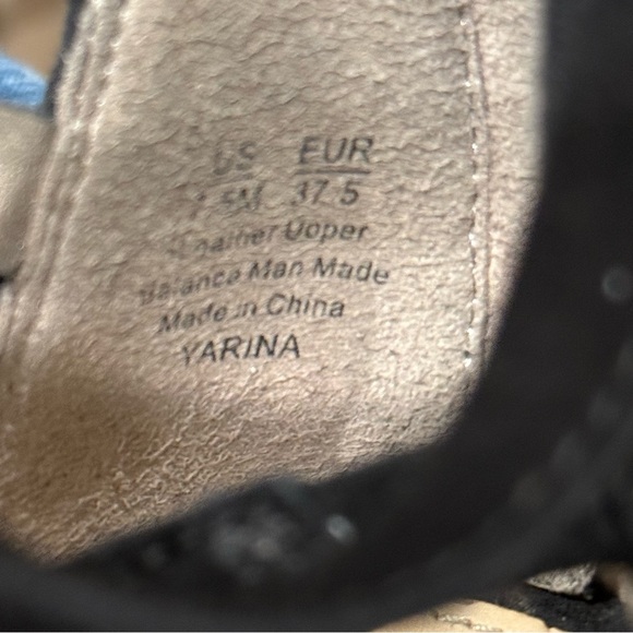 Sam Edelman Yarina Black Strappy 4” Chunky Heel Leather Sandals Women’s 7.5 EUC - Picture 11 of 12